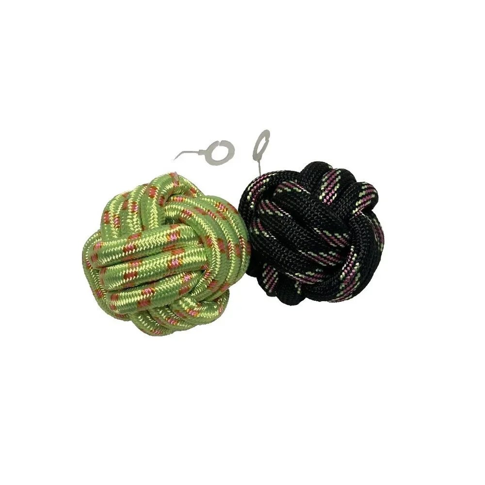 dog balls set of 2 rope balls approx‎ 2 inches NEW